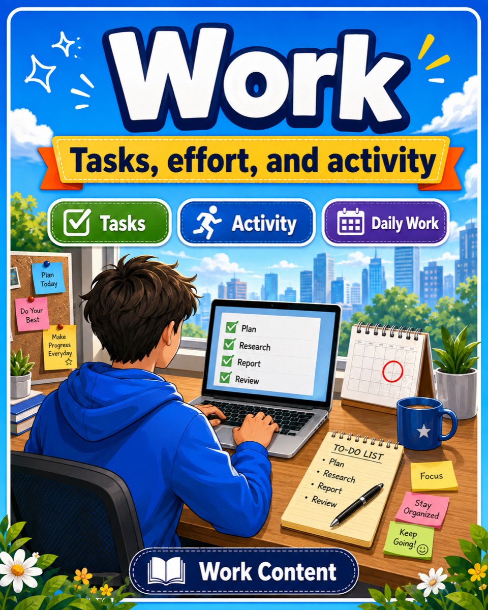 Work: activity and tasks
